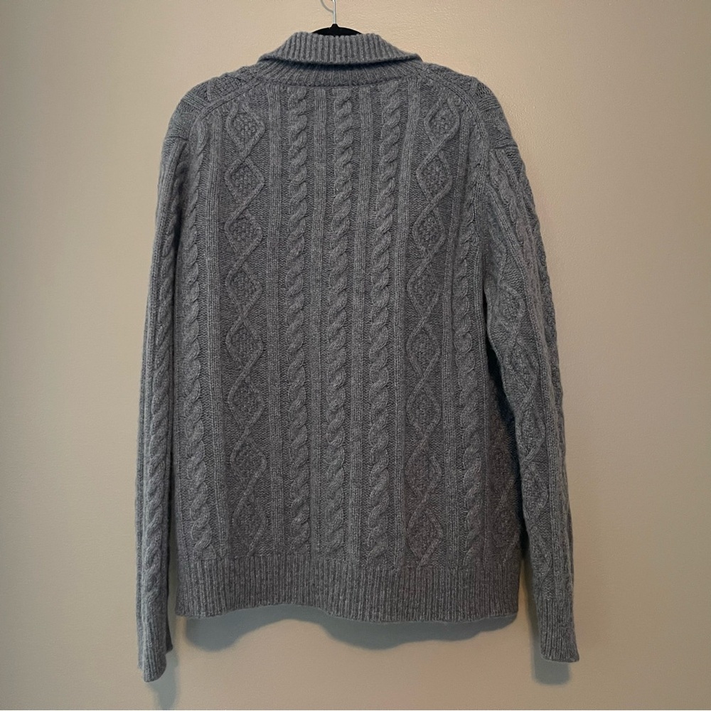 UNTUCKit Cable knit Men’s Button Down Cardigan Sweater, XL, UGC - Picture 9 of 11